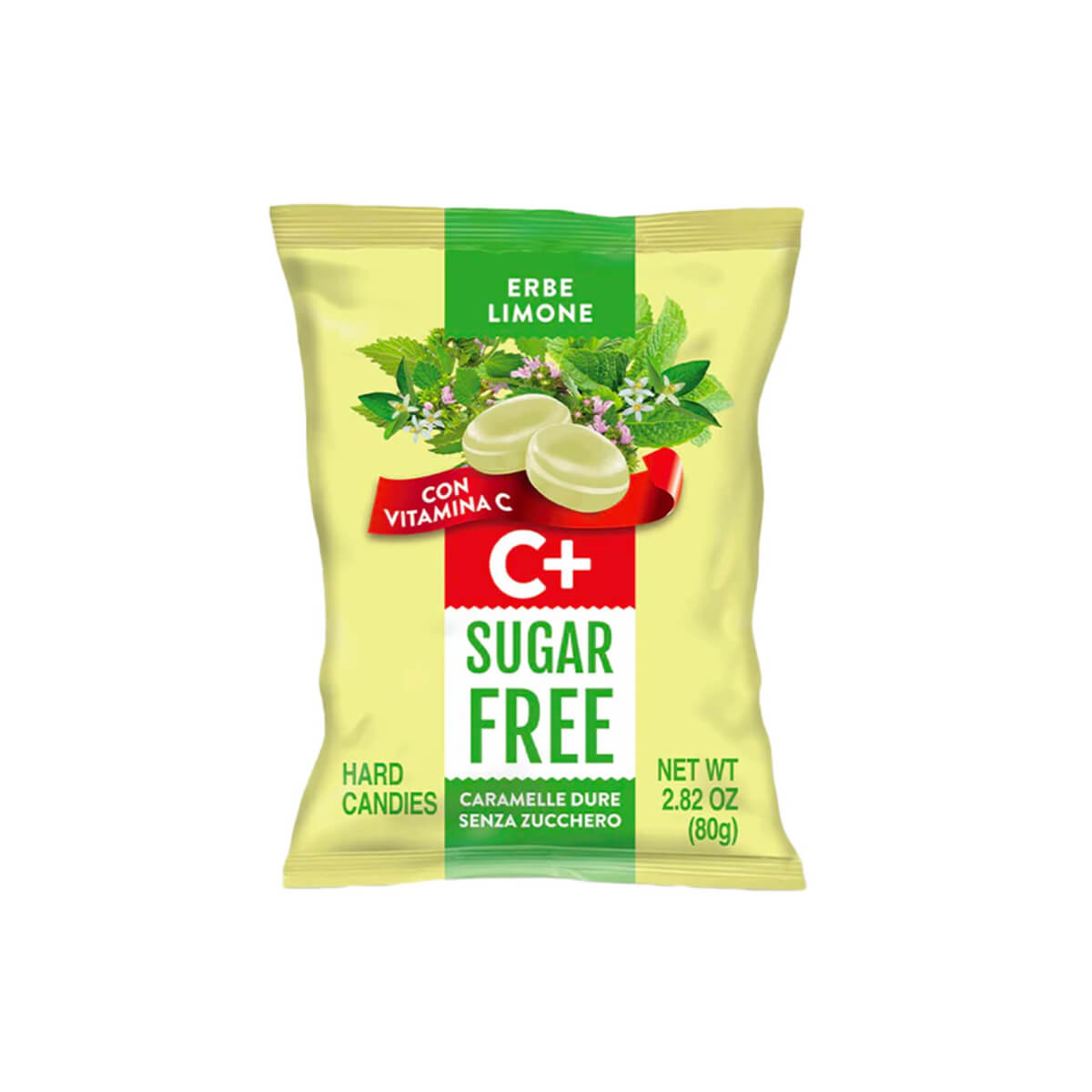 Le Specialita Lemon Herbs Vitamins C Hard Candies Sugar Free 80g
