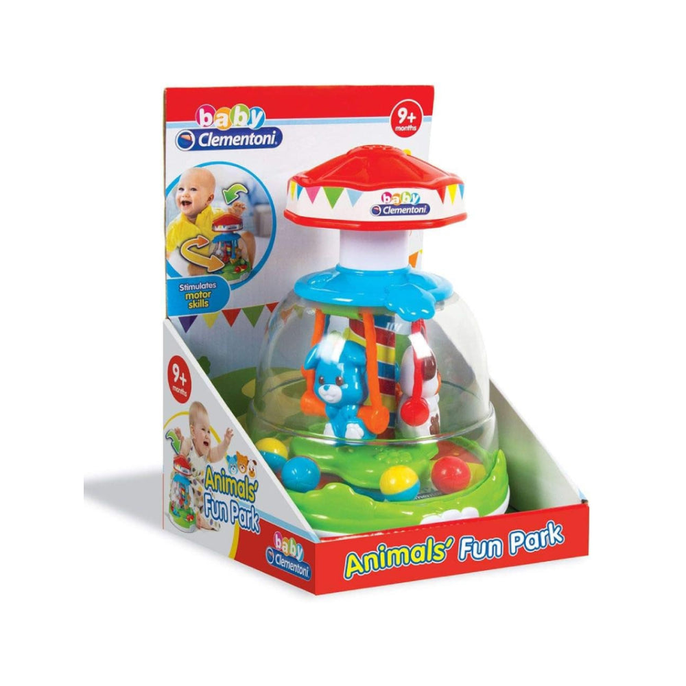 Clementoni Baby Animals Fun Park Spinner Multi Colour