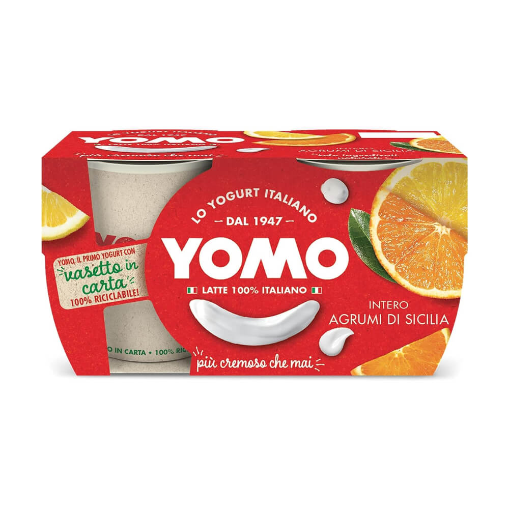 Yomo 100% Natural Citrus From Sicily Yogurt 2x125gm