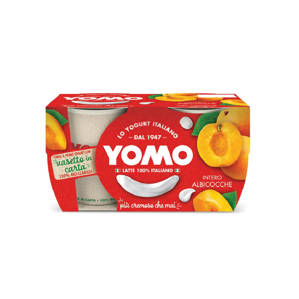 Yomo 100% Natural Apricot From Sicily Yogurt 2x125gm