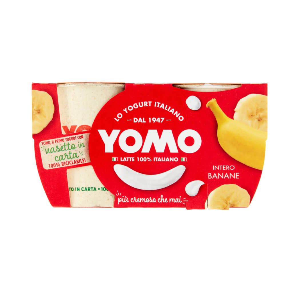 Yomo 100% Natural Banana Yogurt 2x125gm