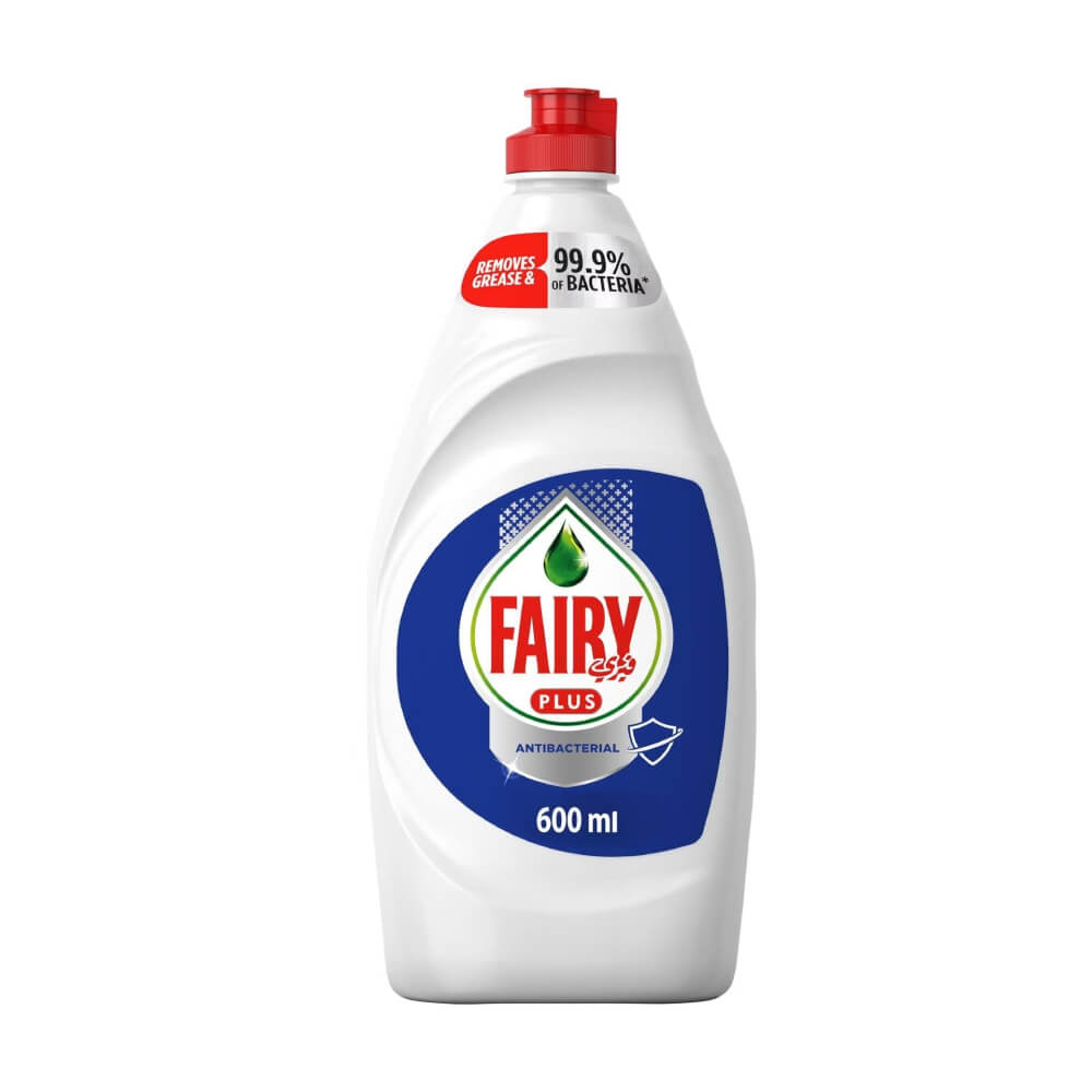 Fairy Plus Antibacterial Dishwashing Liquid Soap 600ml