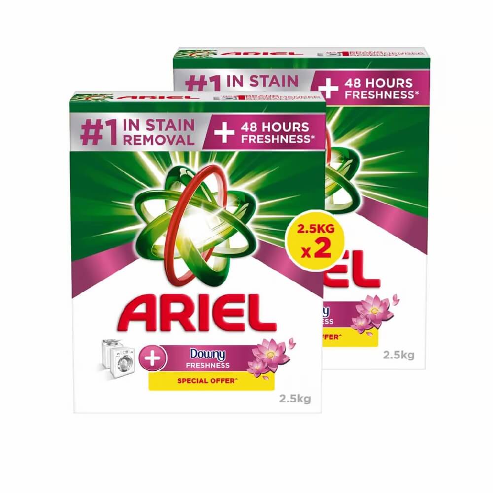 Ariel Automatic Downy Fresh Laundry Detergent Powder 2 x 2.5kg