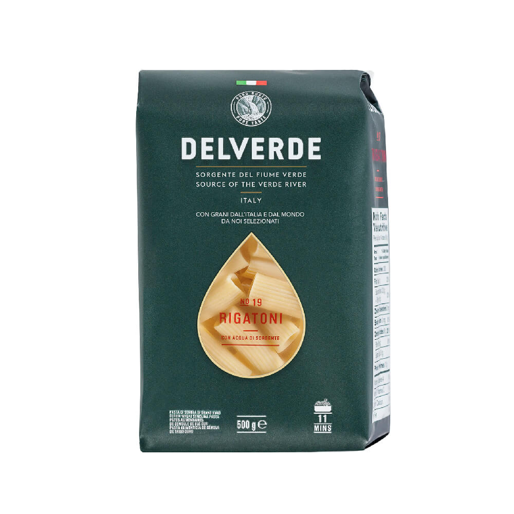 Delverde Rigatoni Bronzo Pasta No.19 500gm