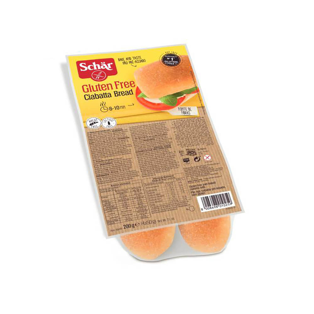 Schar Ciabattine Ciabatta Rolls Gluten Free 200G