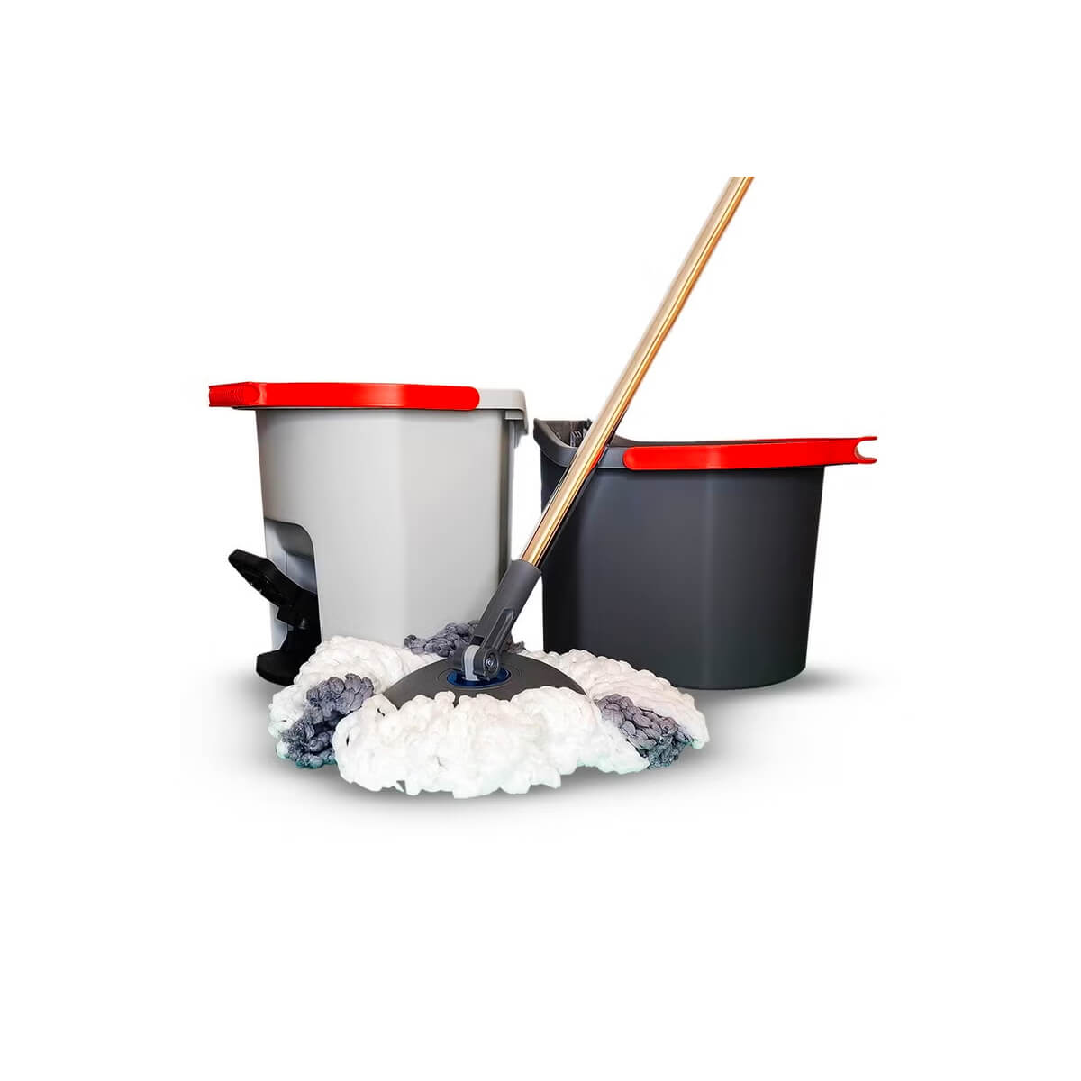 Tonkita Spin Power Mop & Bucket Set with Pedal – 2-in-1 Floor Cleaning