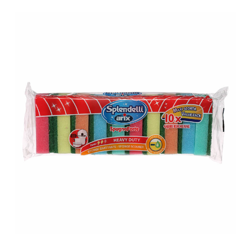 Arix Splendelli Sponge Scourer Multicolor 10 Piece