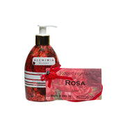 Alchimia Liquid Soap Rose 300ml + Vegetable Soap Rose 200g