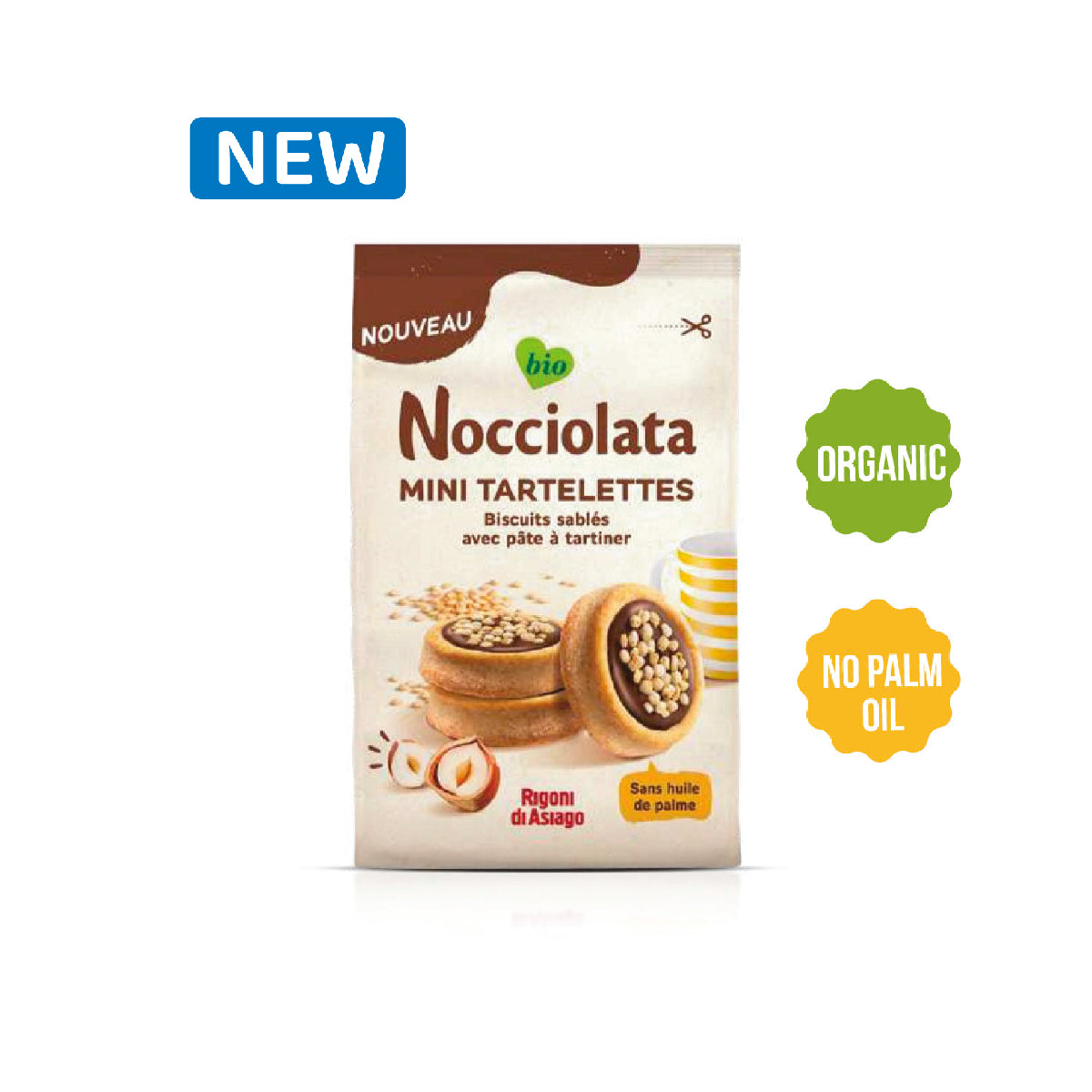 Nocciolata Organic Mini Tartelettes Original 250g Italy