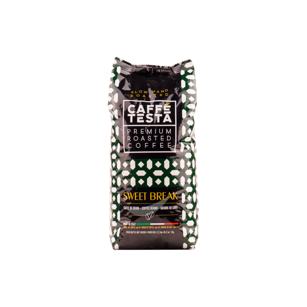 Caffe Testa Premium Roasted Sweet Break Coffee Beans 1kg
