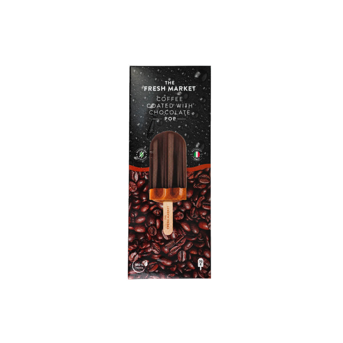The Fresh Market Coffee Coated With Chocolate Ice Cream Pop 85g