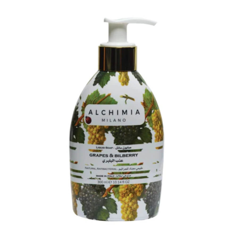 Alchimia Natural Antibacterial Liquid Soap Grapes & Bilberry 300ml