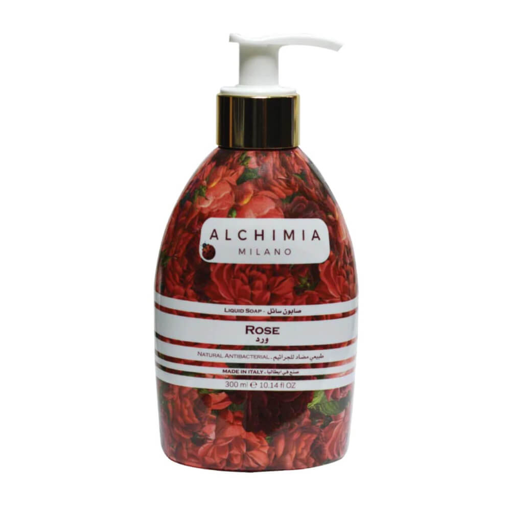 Alchimia Natural Antibacterial Liquid Soap Rose 300ml