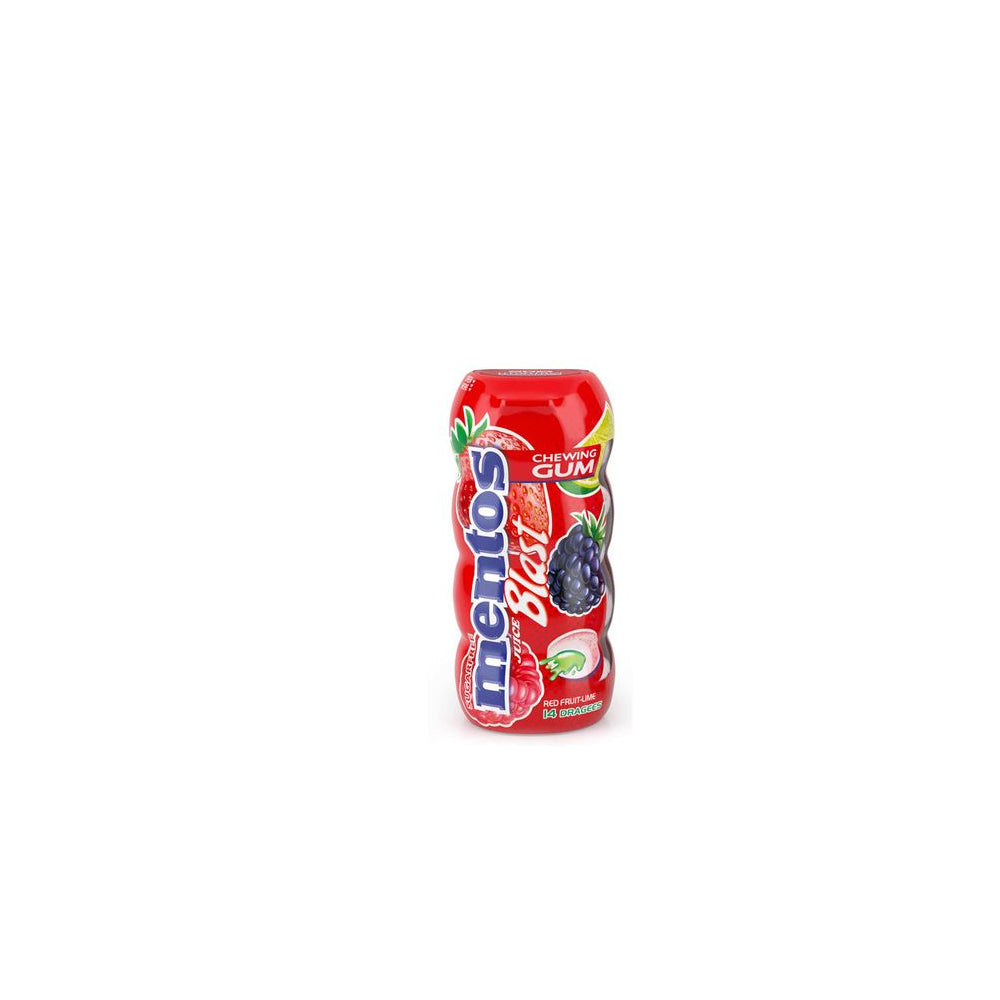 Mentos Gum Red Fruit Lime Pkt Btl 24G