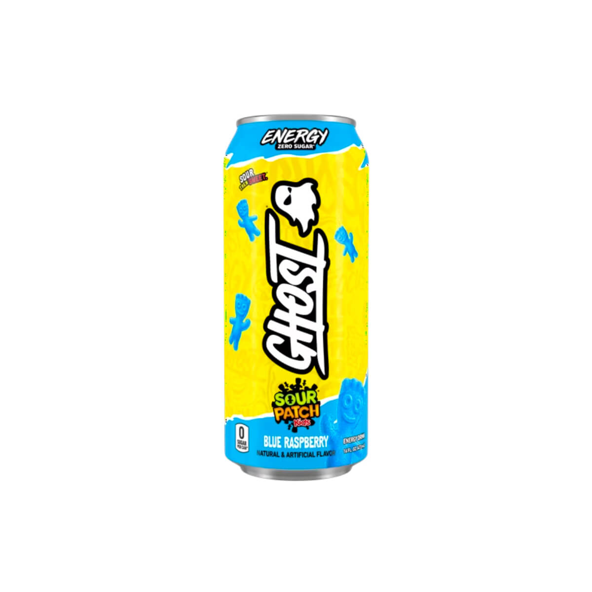 Ghost Warheads Sour Patch Blue Raspberry Zero Sugar Energy Drink 473ml