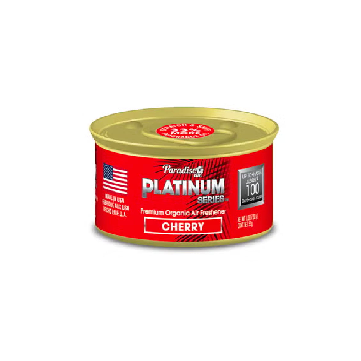 Paradise Platinum Premium Organic Cherry Air Freshener 52g