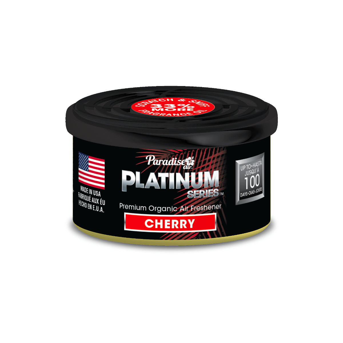 Paradise Platinum Premium Organic Cherry Air Freshener 52g