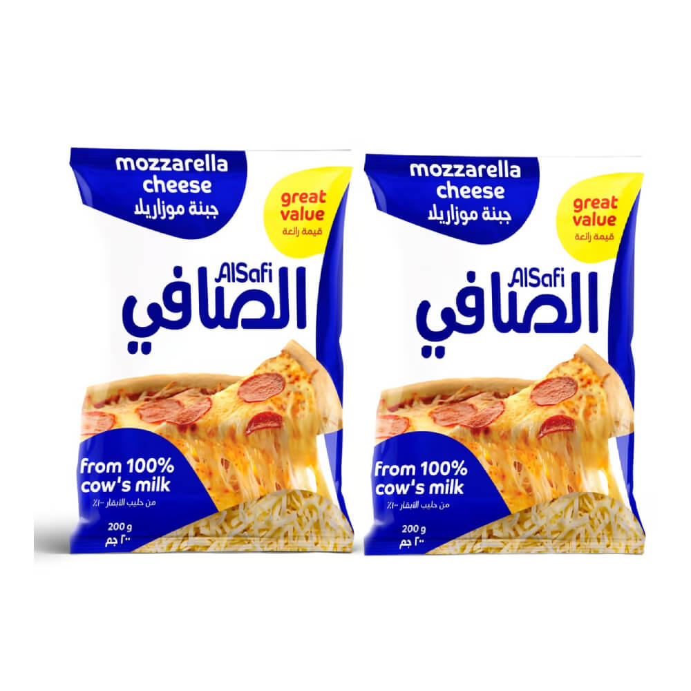 Al Safi Mozzarella Cheese 2x200gm