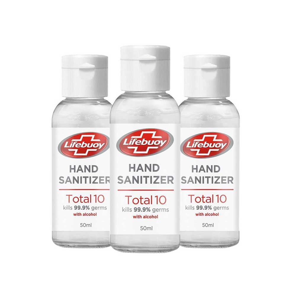 Lifebuoy Hand Sanitizer Total 10 70%Alcohol 50mlx3