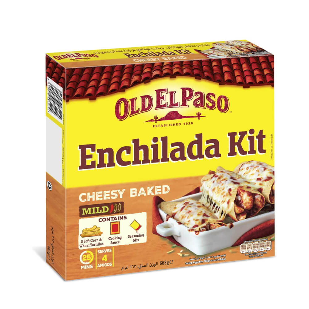 Old El Paso Enchilada Kit Cheesy Baked Mild 663gm
