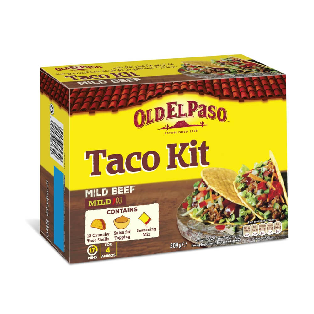 Old El Paso Taco Kit Mild Beef 308gm