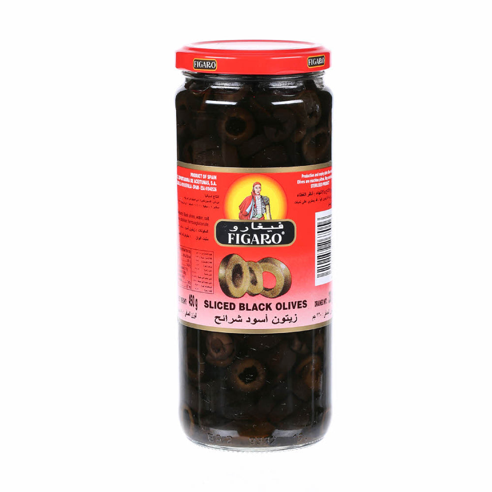 Figaro Sliced Black Olives 230gm
