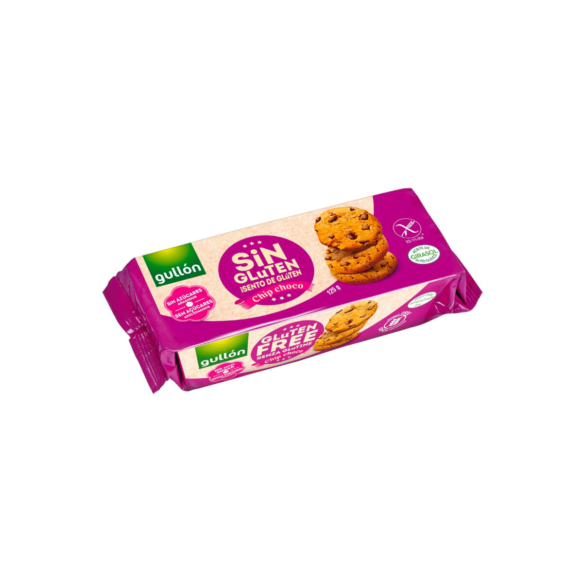 Gullon Choco Chip Gluten Free No Sugar Added 125g