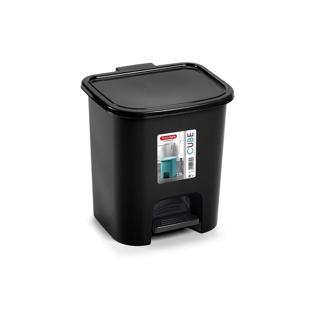 Plastic Forte Pedal Bin Cube 7.5L