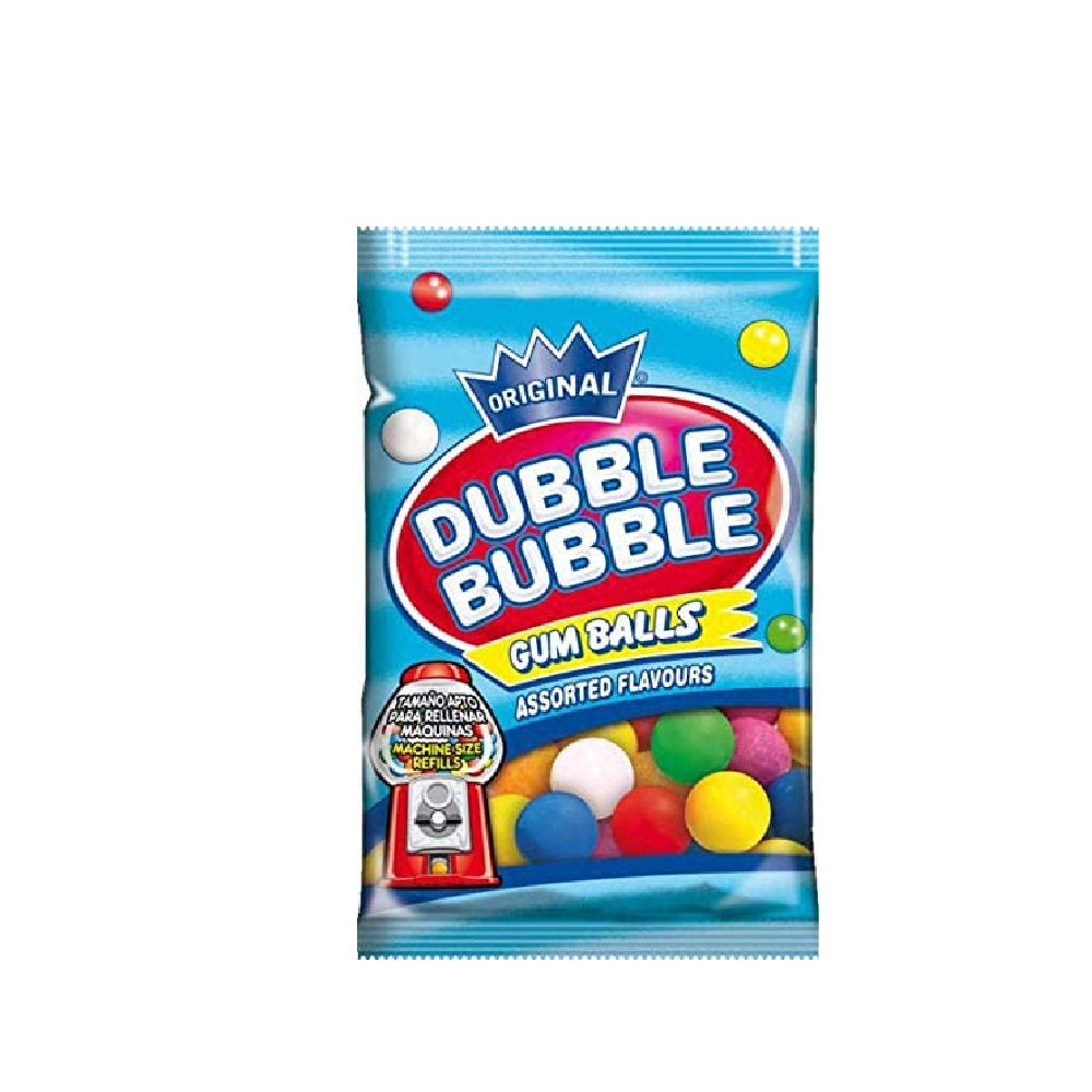 Dubble Bubble Assorted Gum Balls 90gm(GF)
