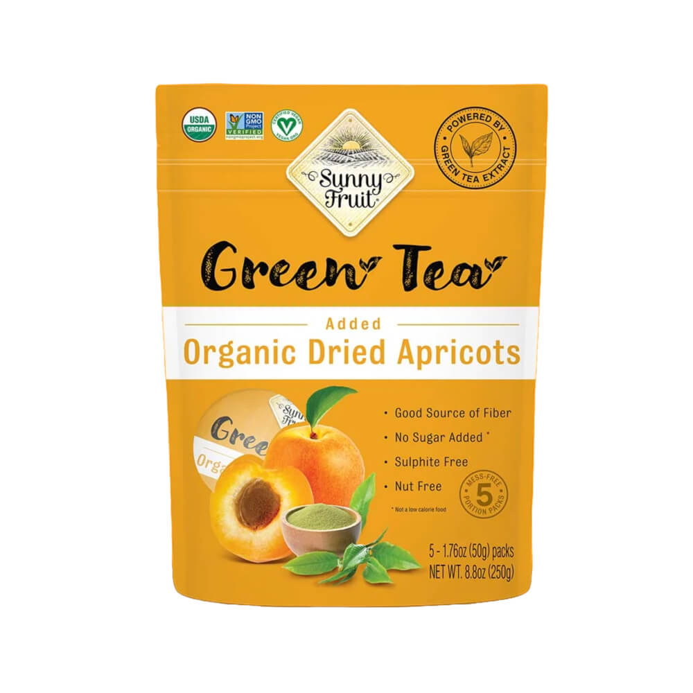 Sunny Fruits Green Tea Organic Dried Apricots 250gm