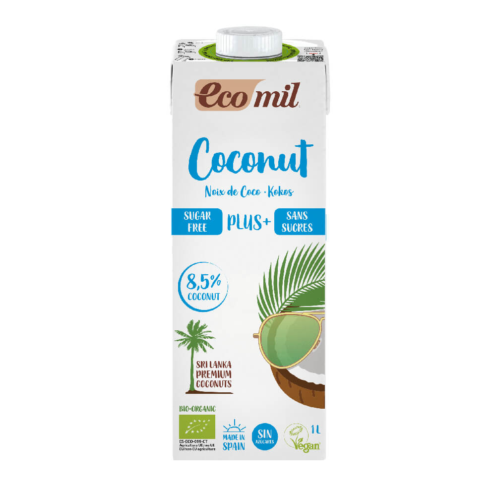 Ecomil Organic Coconut Milk Sugar Free Calcium 1L