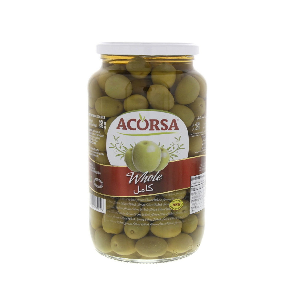 Acorsa Olives Green Plain Jar 575G