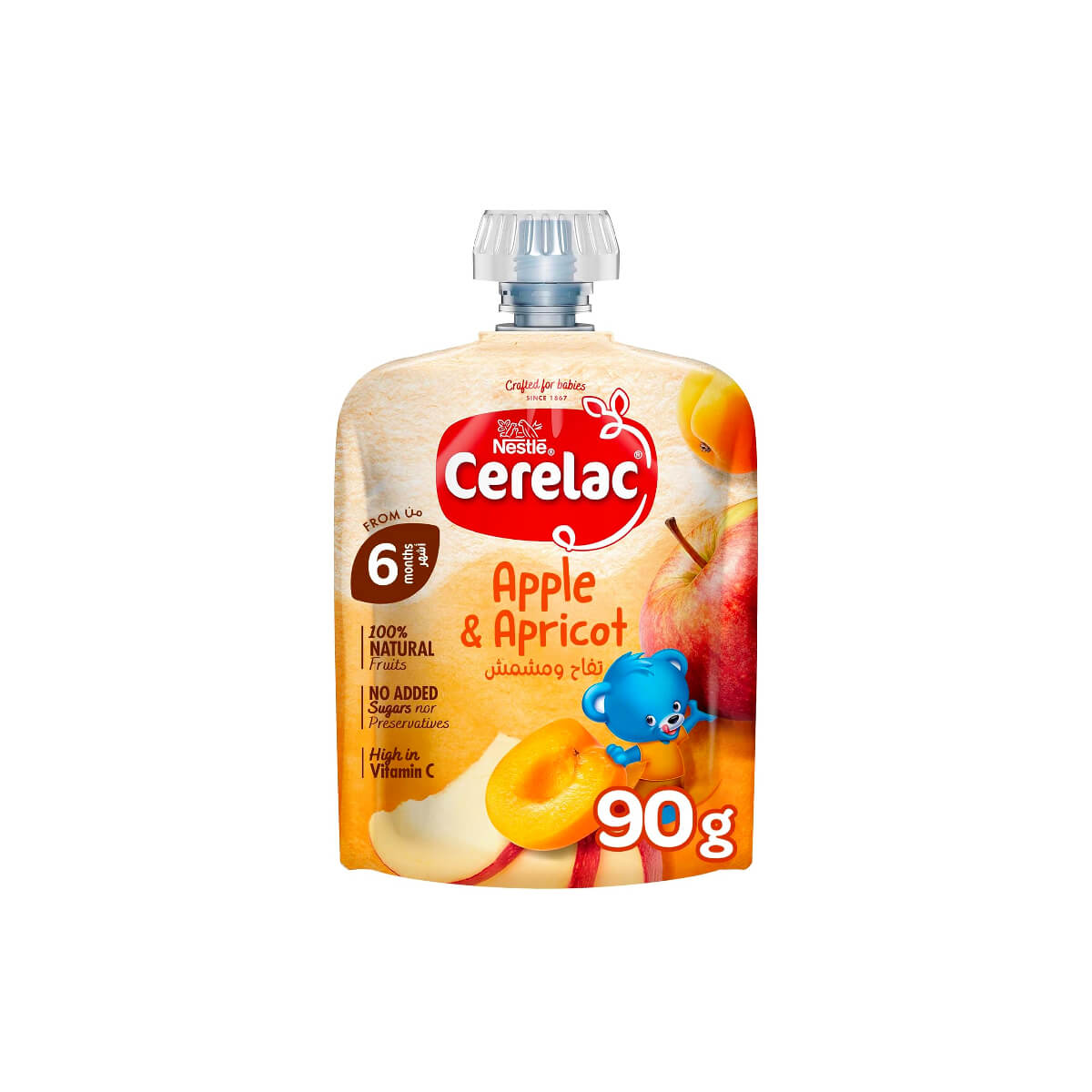 Cerelac Apple Apricot Fruit Puree 90g