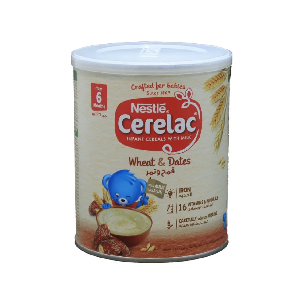 Cerelac Infant Cereals With Milk Wheat and Date Pieces 400gm