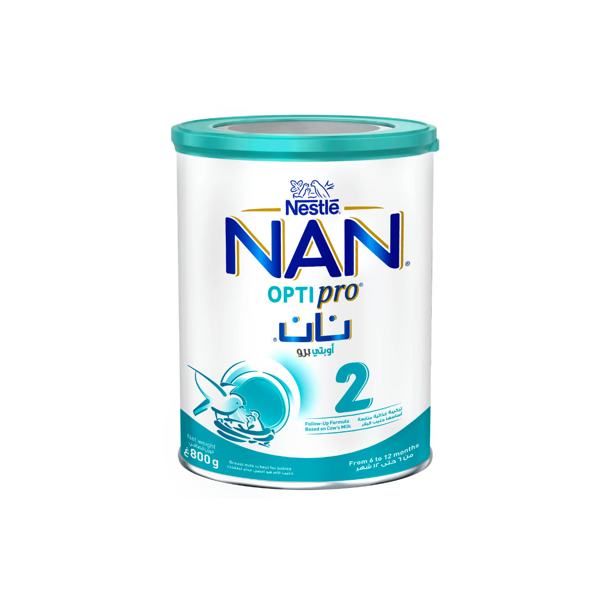 NAN 2 Optipro Follow Up Formula Milk Powder From 6 to 12 Months 800g