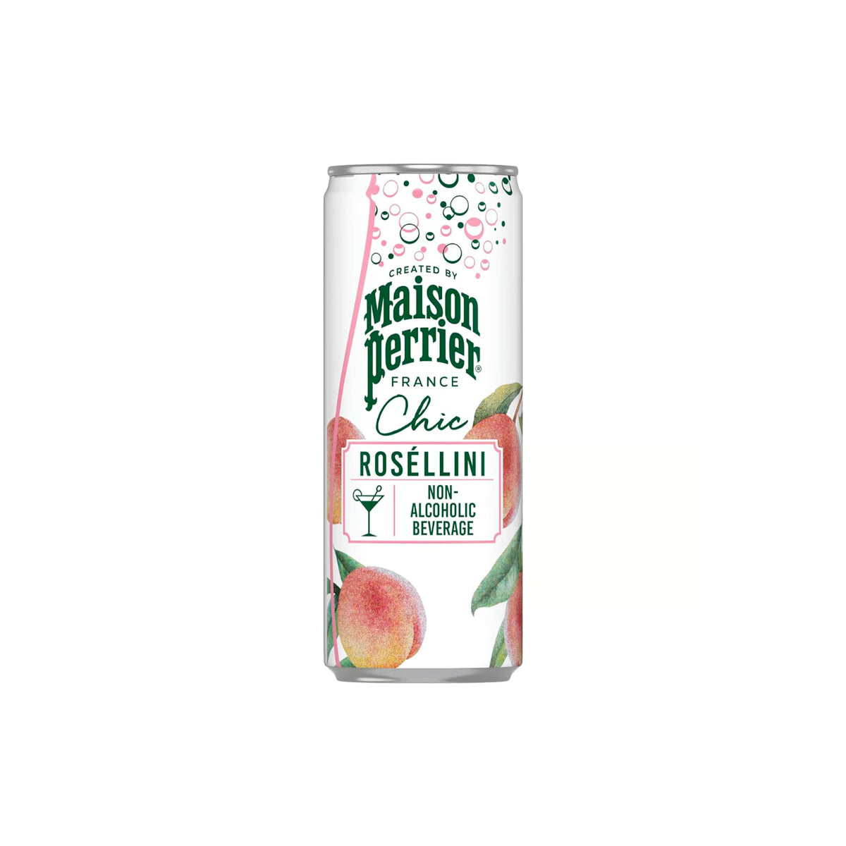 Maison Perrier Chic Rosellini Peach & Rose Flavoured Sparkling Water 250ml