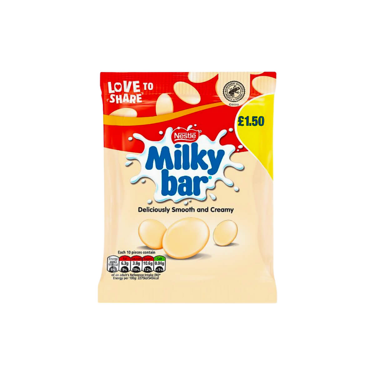 Nestle Milkybar Giant Buttons White Chocolate 85g