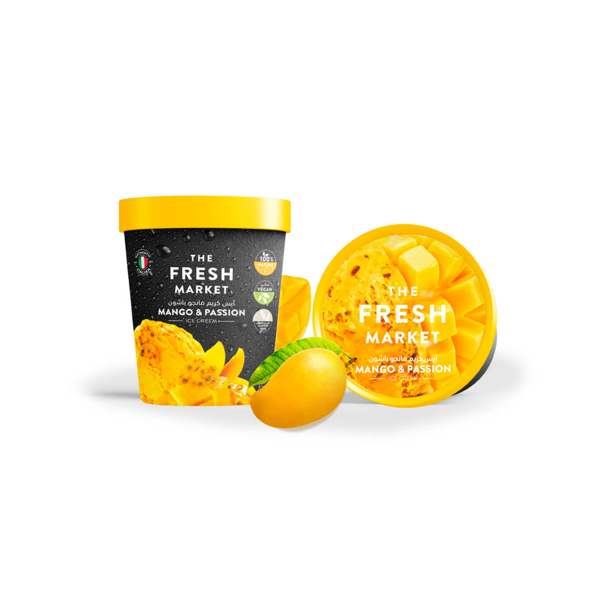 The Fresh Market Mango Passion Ice Cream 500ml