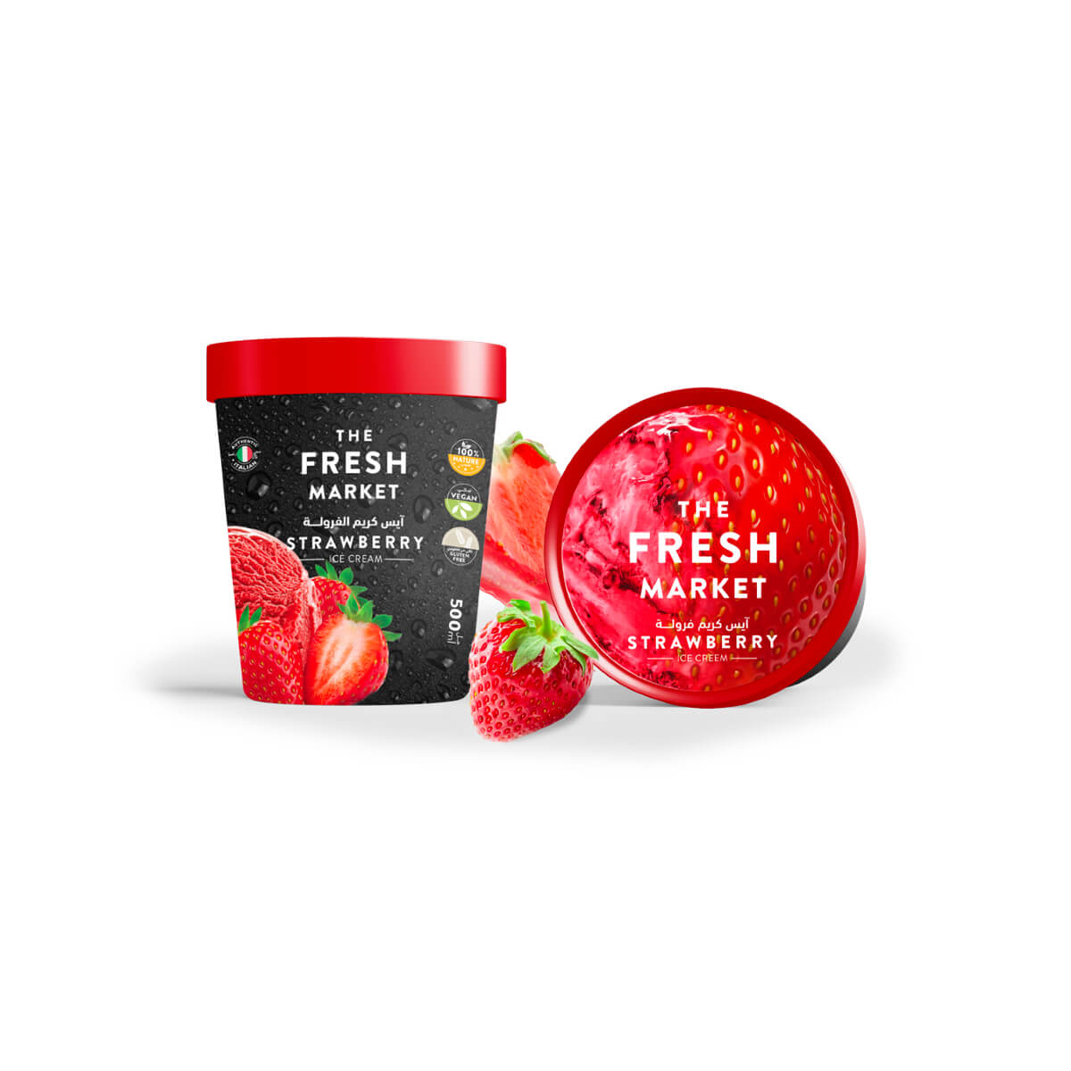 The Fresh Market Strawberry Ice Cream 450ml