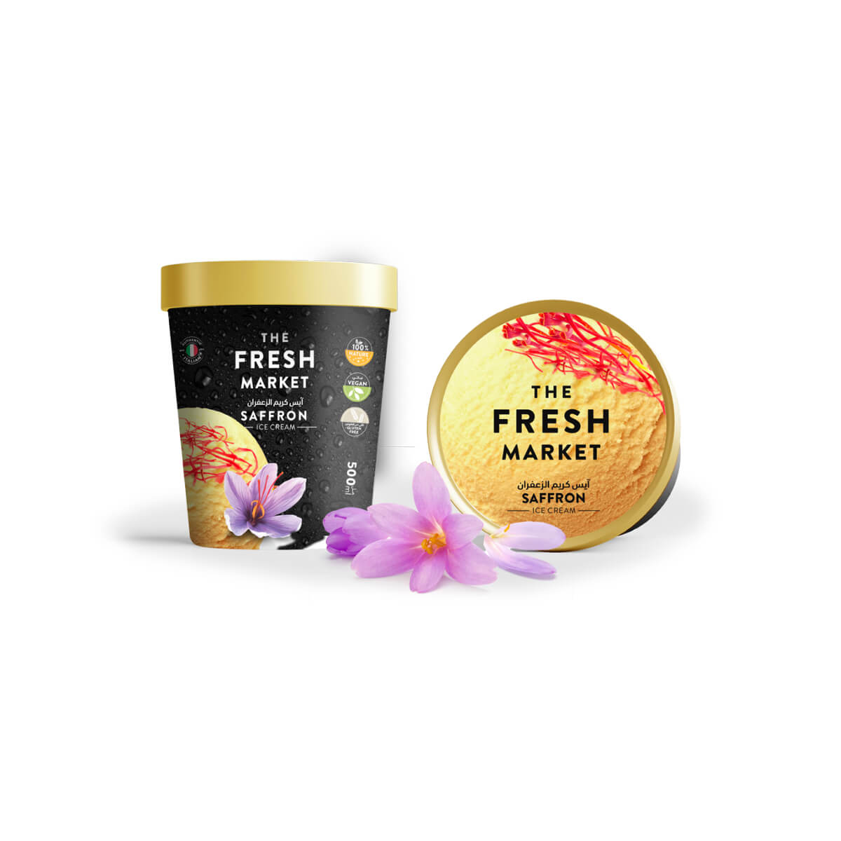 The Fresh Market Saffron Ice Cream 500ml