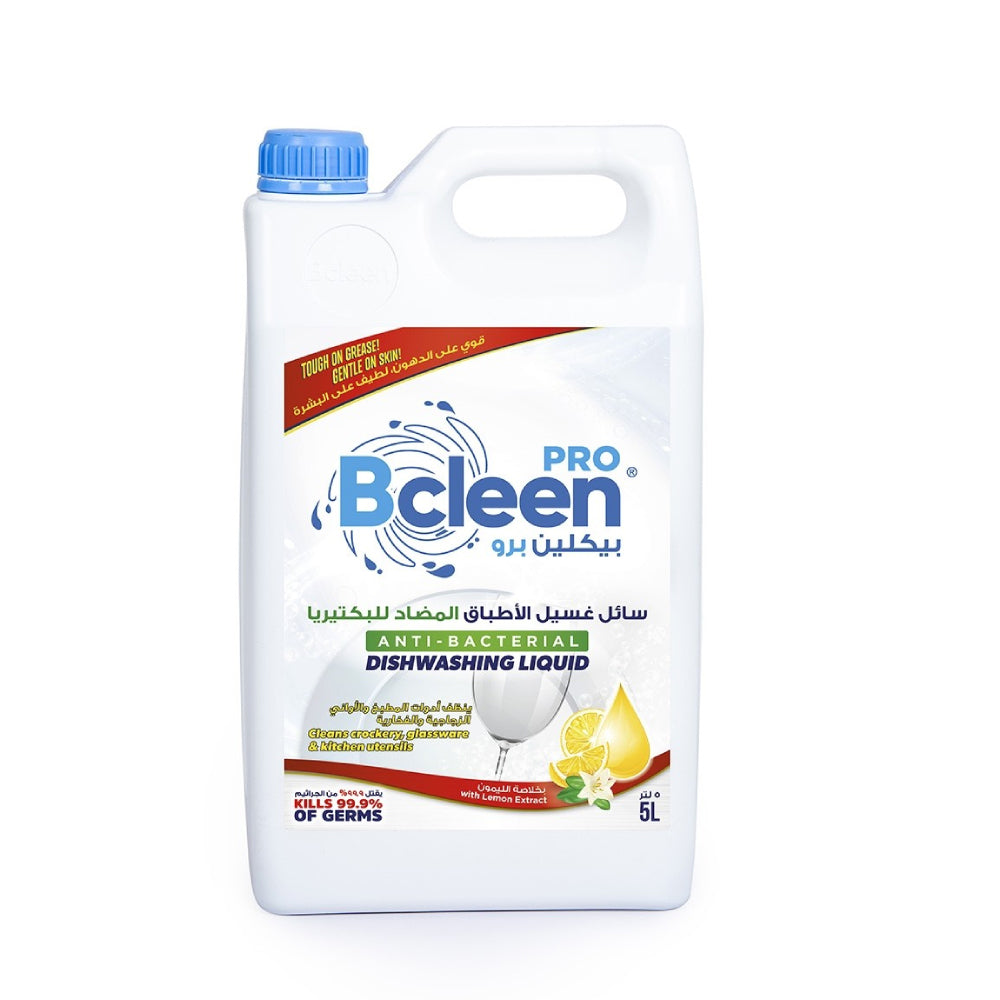 Bcleen Pro Antibacterial Dishwashing Liquid 5000ml Lemon