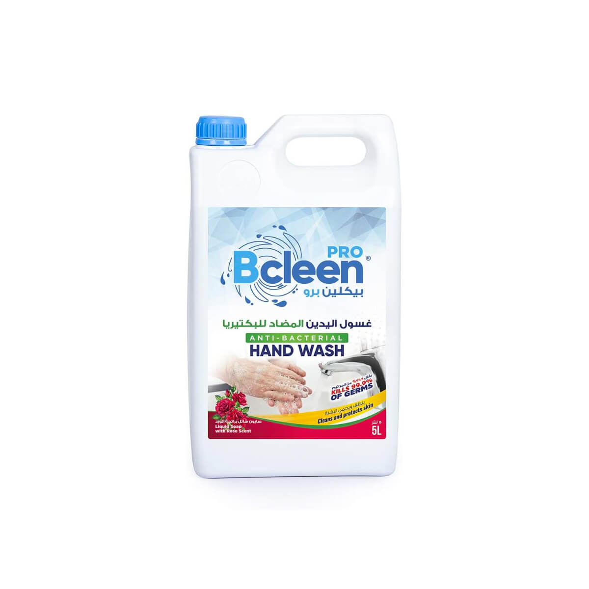 Bcleen Pro Anti Bacterial Rose Scent Hand Wash 5L