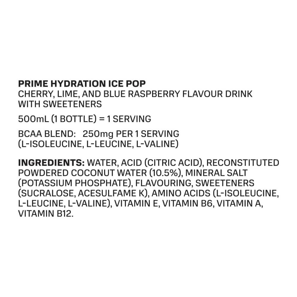 Prime Ice Pop Hydration Drink 500ml