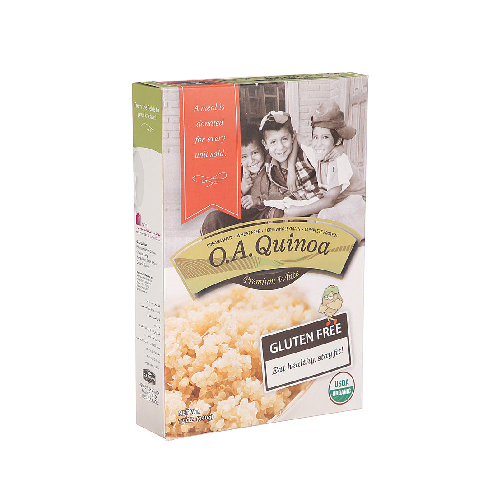 O.A. Organic 100% Premium White Quinoa 340gm
