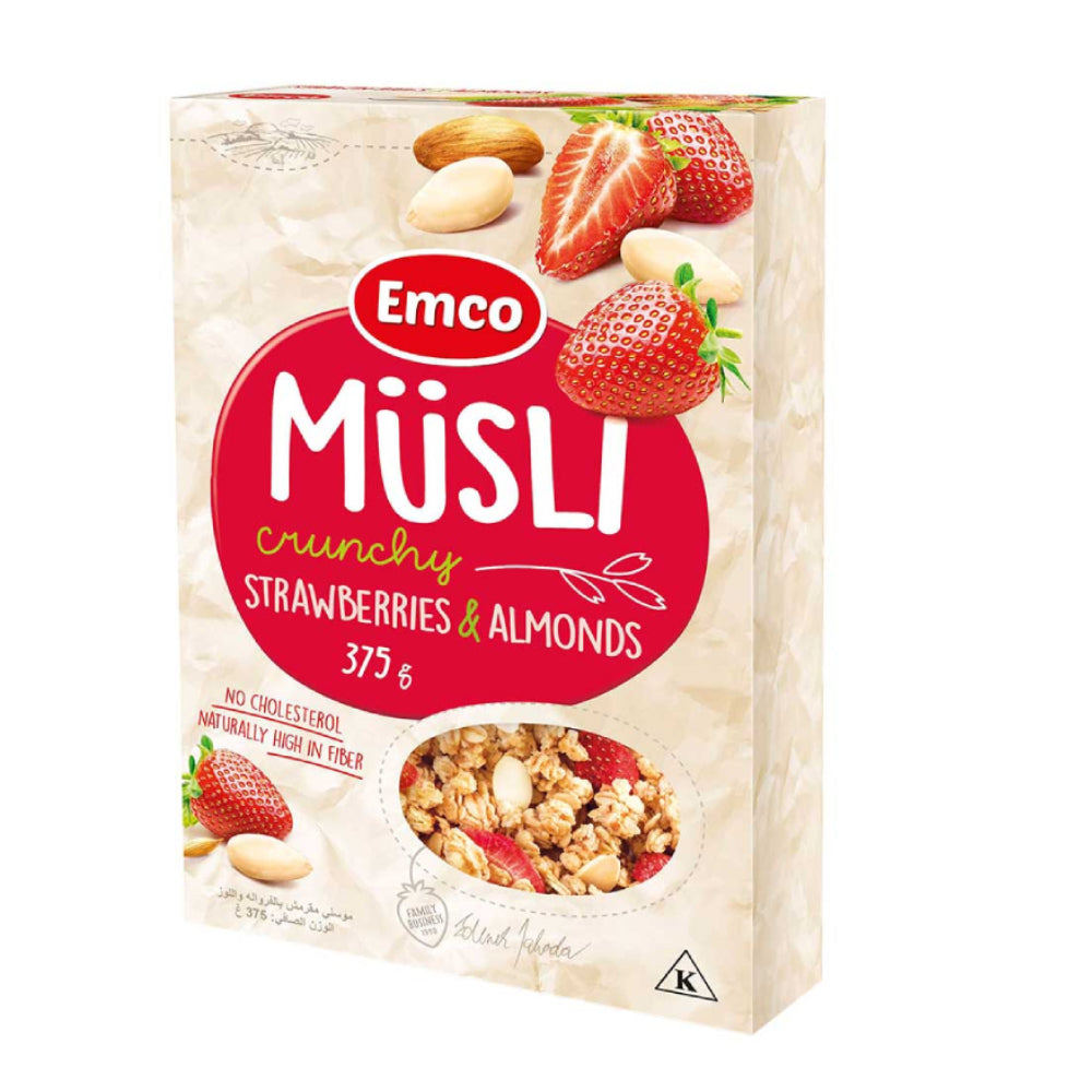 Emco Crunchy Muesli With Strawberry Almonds 375gm