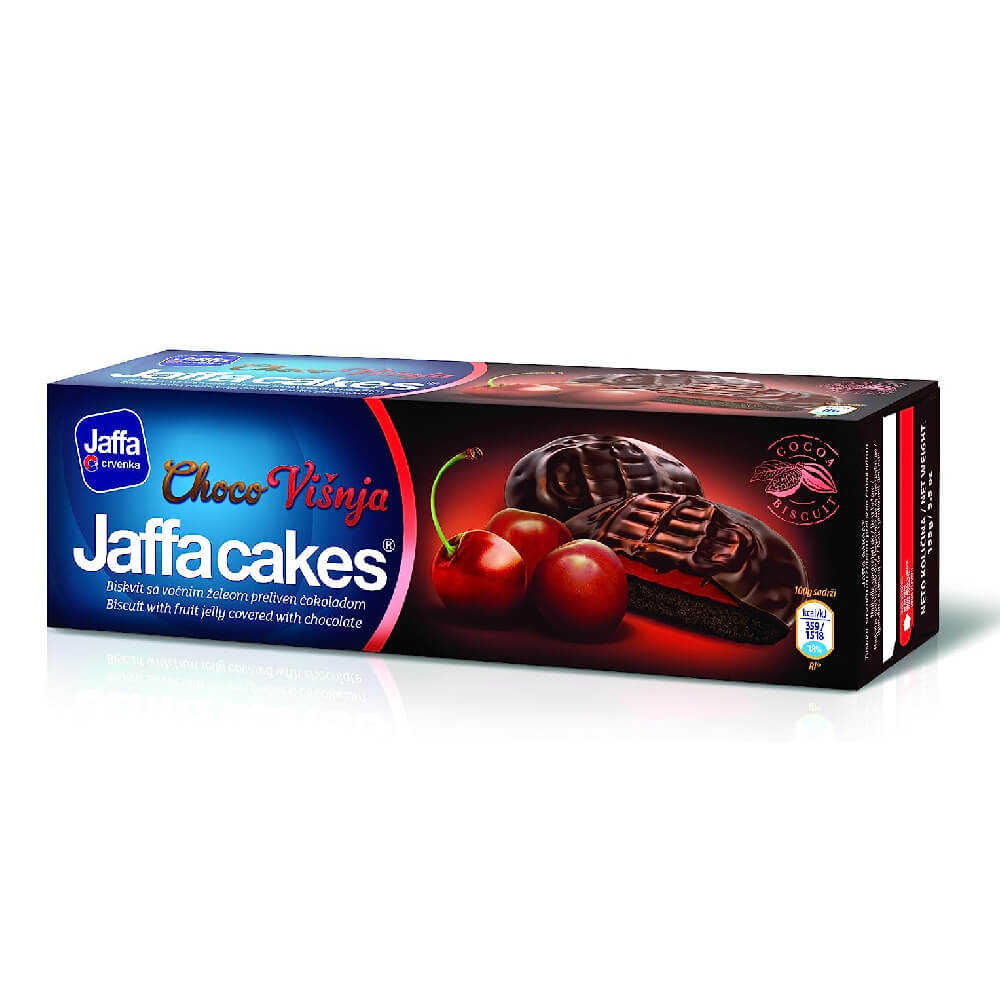 Jaffa Cakes Choco Cherry  Fruit Jelly Covered Biscut 155gm