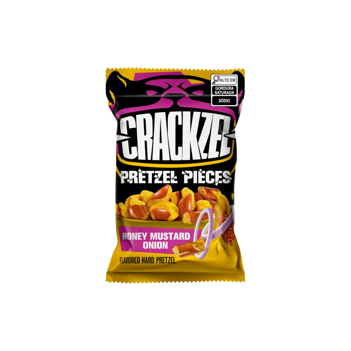 Crackzel Honey Mustard Onion Hard Pretzel 65g