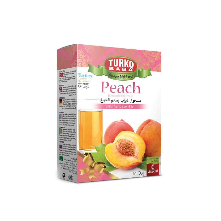 Turkish Turko Baba Peach (Seftali Aromali Icecek Tozu) 100gm