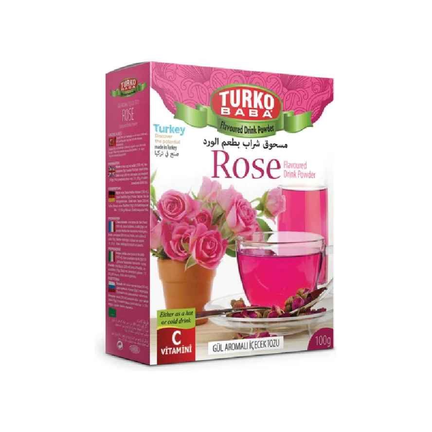 Turkish Turko Baba Rose (Gul Aromali Icecek Tozu) 200gm