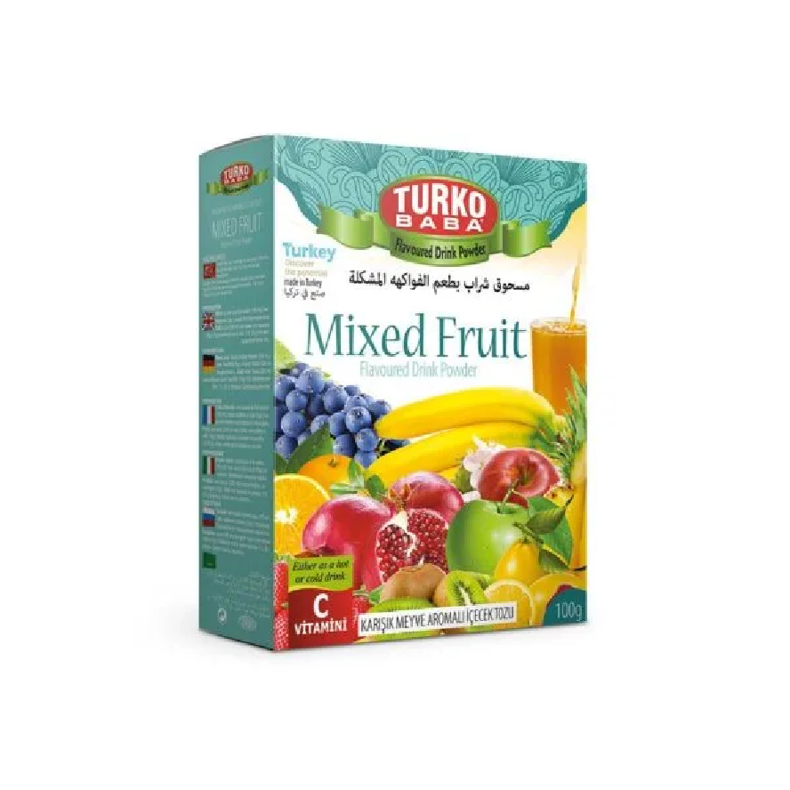 Turkish Turko Baba Mixed Fruit (Karisik Meyve Aromali Icecek Tozu) 300gm